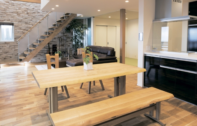 「Smart2030 零和の家」上越中央展示場内観デザイン